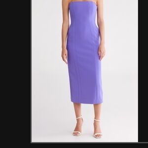 A.L.C. Vibrant Purple Strapless Dress NWT